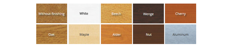 Types of finishes to ceiling panels